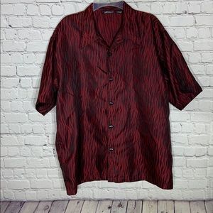 Men’s Hoax short sleeve brand causal button up XL